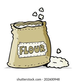 cartoon bag of flour