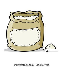 cartoon bag of flour