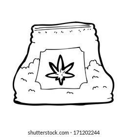 Karikaturentasche aus Unkraut
