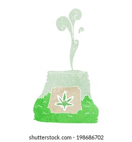 cartoon bag of weed