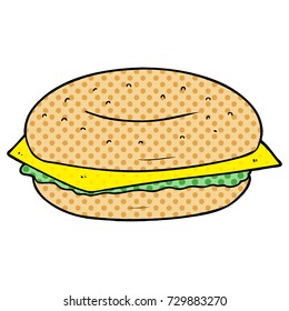 bagel de dibujos animados