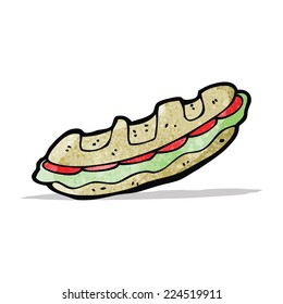 baguette de dibujos animados