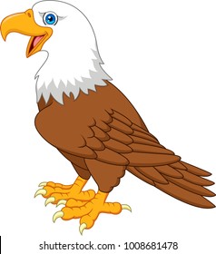 Cartoon bald eagle