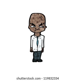 cartoon bald man