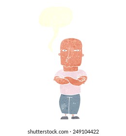 cartoon bald man