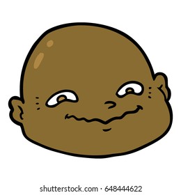 cartoon bald man