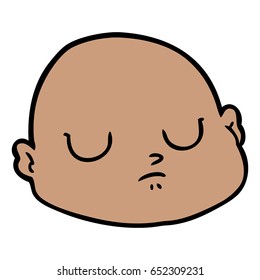 cartoon bald man