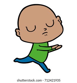 cartoon bald man