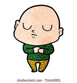 cartoon bald man