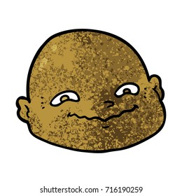 cartoon bald man