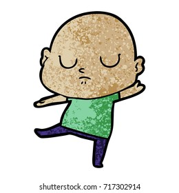 cartoon bald man