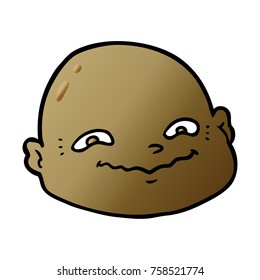 cartoon bald man