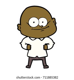 Cartoon-Glatze-Mann