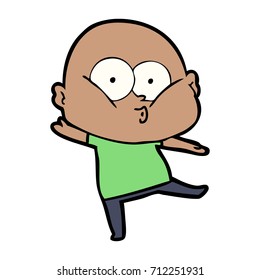 Cartoon-Glatze-Mann
