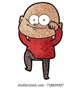 Cartoon-Glatze-Mann