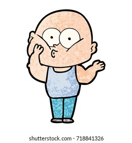 Cartoon-Glatze-Mann