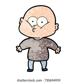 Cartoon-Glatze-Mann