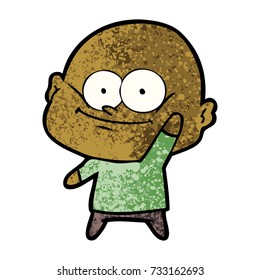 Cartoon-Glatze-Mann