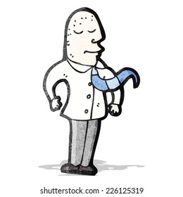 cartoon bald office guy