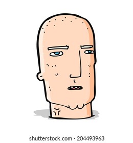 caricatura careca durão cara