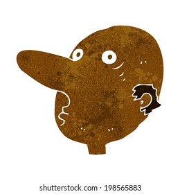 cartoon balding man