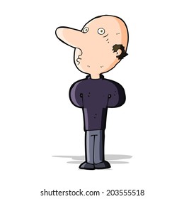 careca de desenho animado