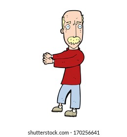 cartoon balding man explaining