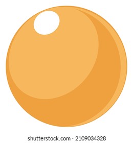 bola de dibujos animados sobre fondo blanco