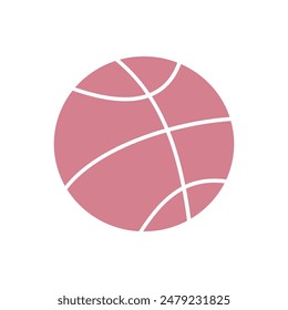 Cartoon ball. School theme. Colorful vector illustration, flat style. design for cards, print, poster, cover
