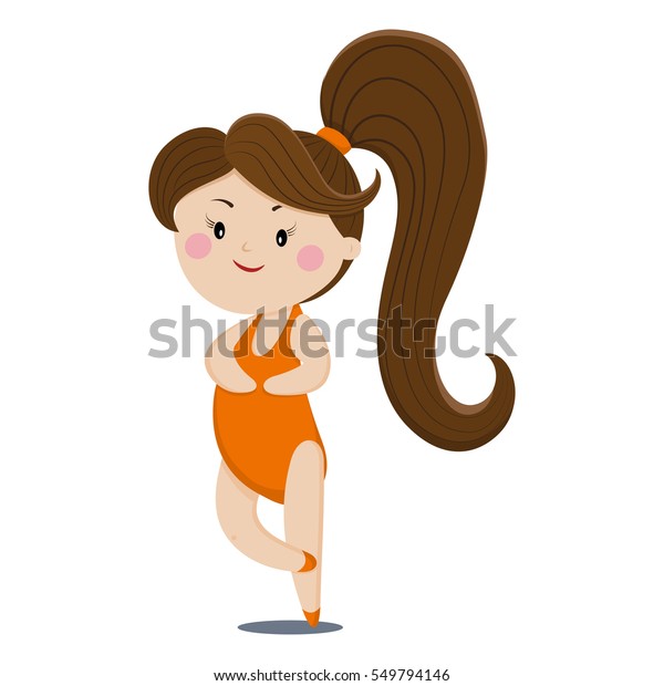 Cartoon Ballerina Girl Vector Illustration Isolated Stock Vector Royalty Free 549794146 7661