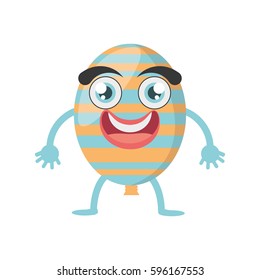 cartoon balloon decorative party vector illustration eps 10