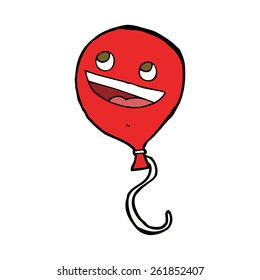 cartoon balloon with face
