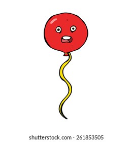 cartoon balloon with face
