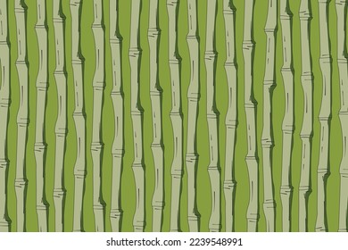 Cartoon Bamboo Background - Free Vector