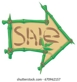 
Cartoon bamboo pointer.
sale