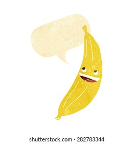banana de dibujos animados