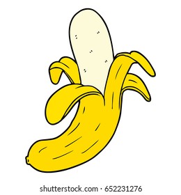 banana de dibujos animados