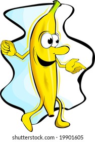 cartoon banana dancing	
