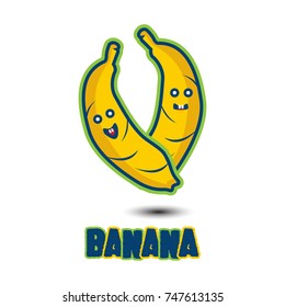 cartoon banana vector