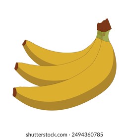 Cartoon bananas. Peel banana,  banana Flat Design Fruit Icon vector illustration. For printing on fabric, tableware, packaging paper, postcard, Wallpaper. Cute children's background