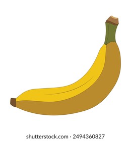 Cartoon bananas. Peel banana,  banana Flat Design Fruit Icon vector illustration. For printing on fabric, tableware, packaging paper, postcard, Wallpaper. Cute children's background