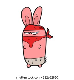 conejo de bandidos de dibujos animados