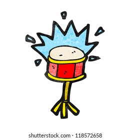 cartoon banging drum