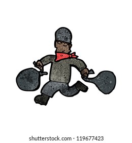 cartoon bank robber