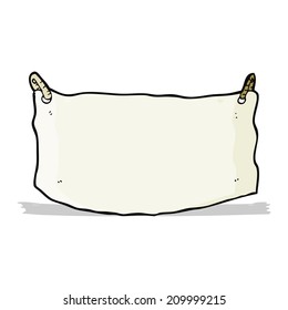 pancarta de dibujos animados