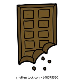 cartoon bar of chocolate