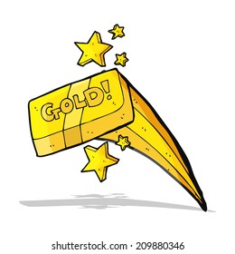 cartoon bar of gold
