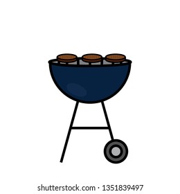 Cartoon barbecue object