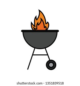 Cartoon barbecue object