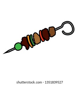 Cartoon barbecue object